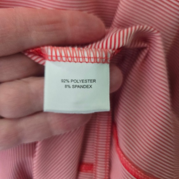 Peter Millar Summer Comfort Red Stripe Golf Polo Shirt XXL Cherry Hills Amateur - Picture 3 of 10